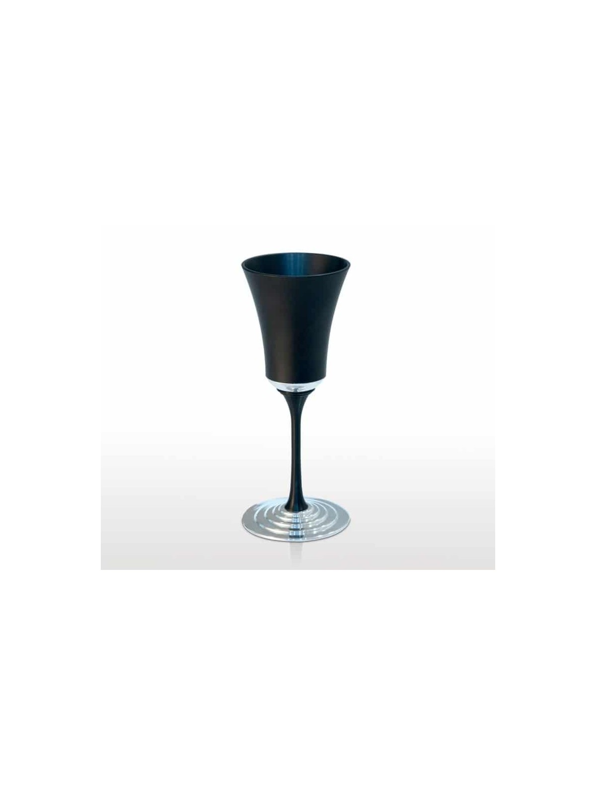 Aluminum Wine Cup with an Elegant Stem , Modern Kiddush Cups , Israeli