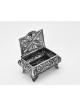 Petit Coffre Design Filigrane Argent Besamim Spice B , Argent Massif J