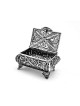 Petit Coffre Design Filigrane Argent Besamim Spice B , Argent Massif J