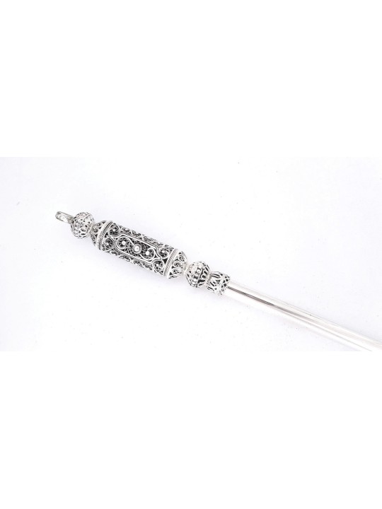 Grand Yad Torah traditionnel en argent avec filigrane D, cadeaux de Pâque,