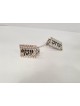 Custom Tallit Clips with Western Wall Texture , Tallit Clips , Israeli