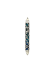 Silver Mezuzah Case with Multi Colors Enamel , For 7cm Scrolls , Israe