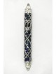 Étui Mezouza en argent avec émail multicolore, pour rouleaux de 7 cm, Israël