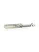 Sterling Silver Hammered Modern Mezuzah Case , For 7cm Scrolls , Israe