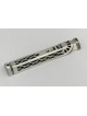 Cas coloré unique de Mezuzah d'argent sterling, cas d'Avi Nadav Mezuzah