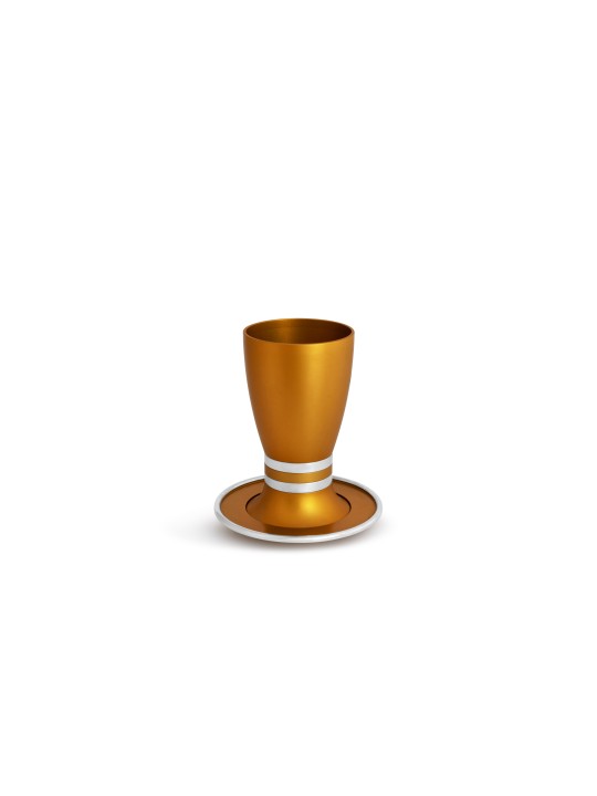 Kiddush en aluminium défini des couleurs personnalisées, tasses de Kiddush modernes, Jud israélien