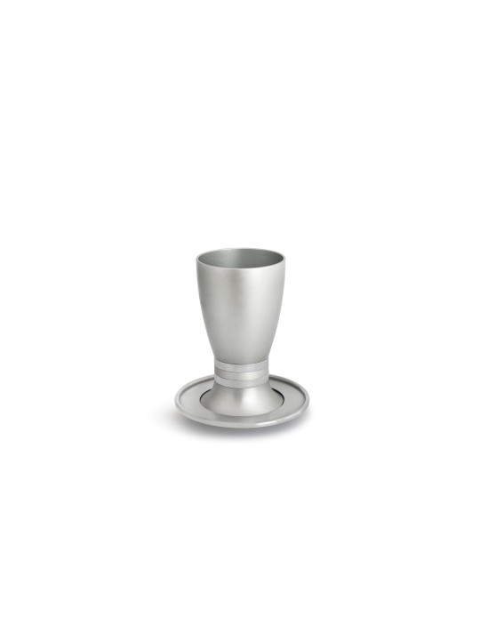 Aluminum Kiddush Set Custom Colors , Modern Kiddush Cups , Israeli Jud