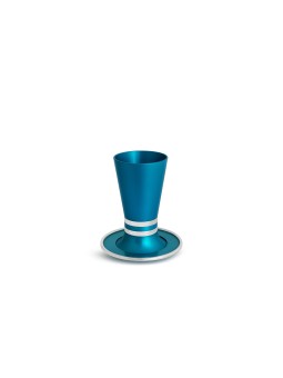 Modern Aluminum Sabbath Kiddush Cup , Modern Kiddush Cups , Israeli Ju