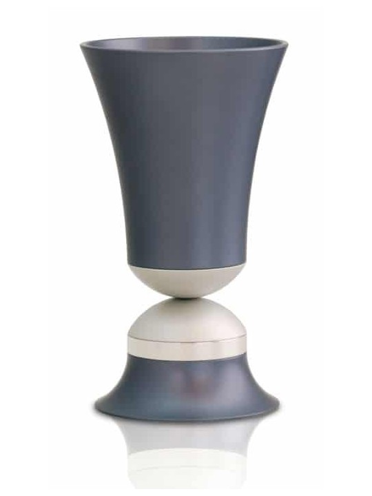 Superbe ensemble coloré en aluminium de Kiddush, tasses de Kiddush modernes, israélien