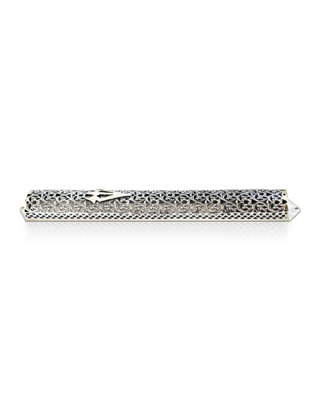 Grand étui Mezuzah en filigrane d’argent sterling, grandes Mezuzahs, israélien