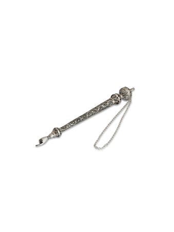Pointeur de Torah en argent de style royal avec fili découpé, cadeaux de Pâque,