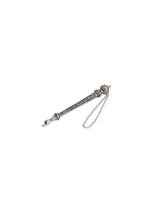 Pointeur de Torah en argent de style royal avec fili découpé, cadeaux de Pâque,