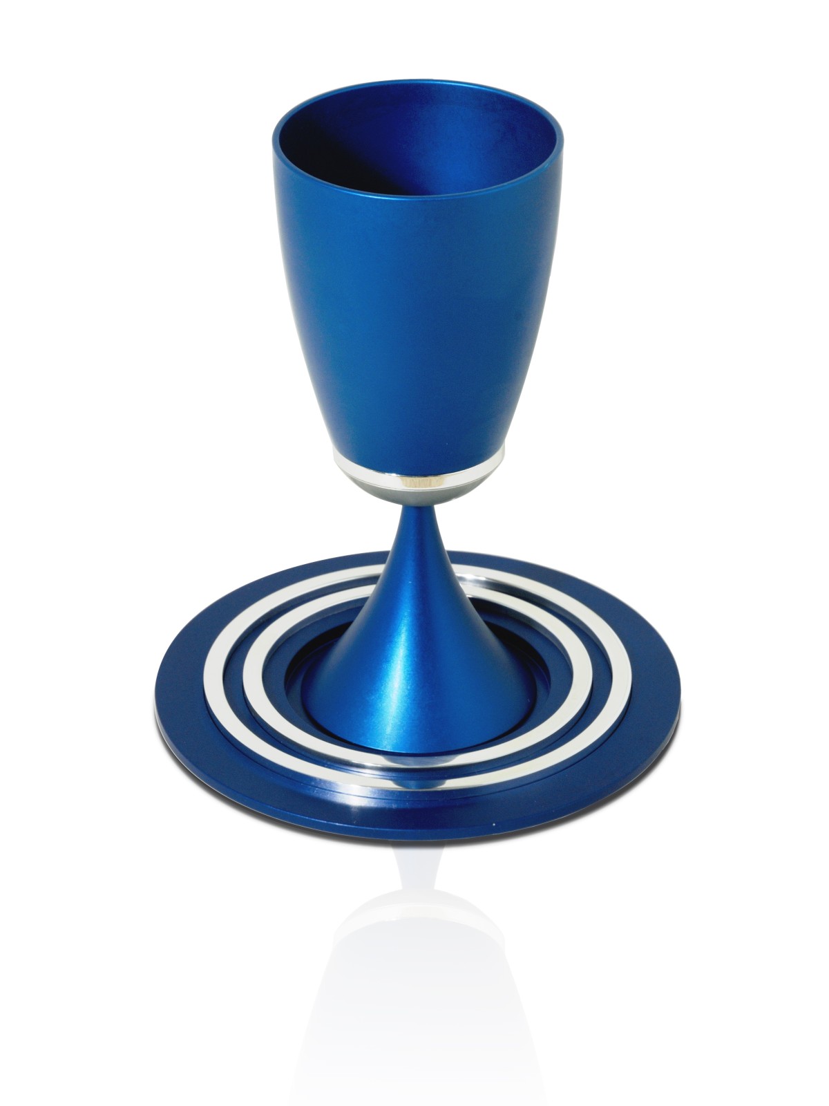 Kiddush Custom Set Aluminium anodisé, tasses de Kiddush modernes, israélien J