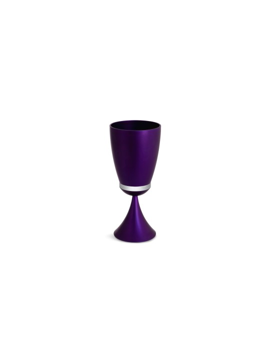 Kiddush Custom Set Aluminium anodisé, tasses de Kiddush modernes, israélien J