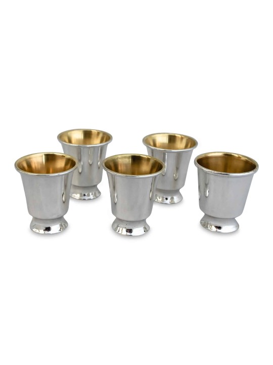 925 Tasse à liqueur simple en argent sterling, cadeaux de Pâque, Judaï israélien