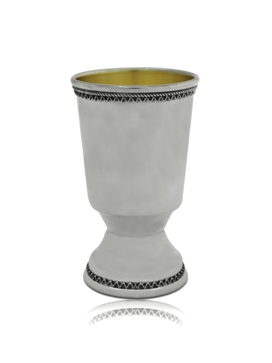Classic Small Kiddush Cup "Yeled Tov" Made with Fi , Passover Gifts ,