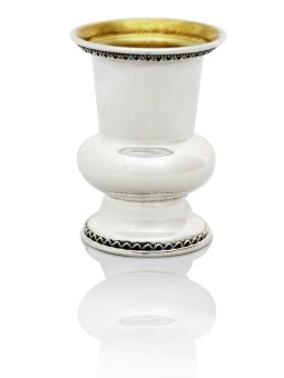 Petite tasse de kiddouch en argent sterling élégante, cadeaux de Pâque, J israélien