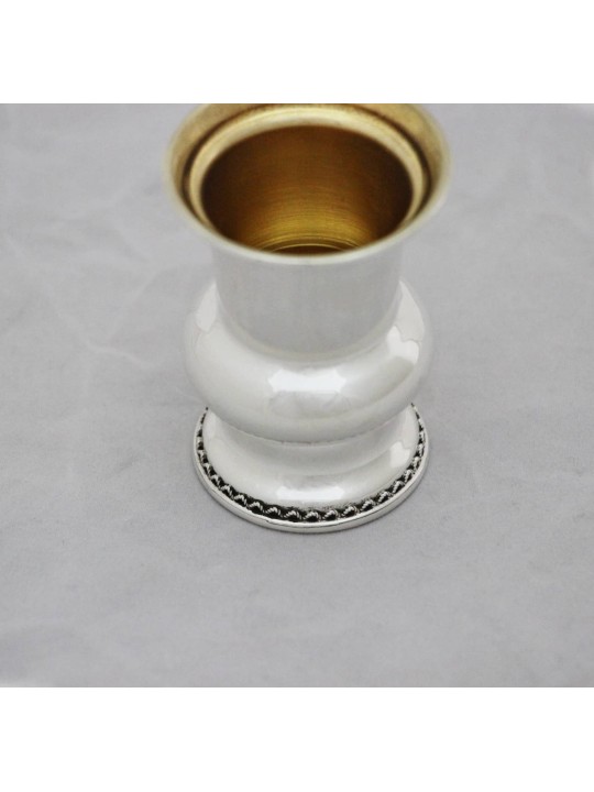 Petite tasse de kiddouch en argent sterling élégante, cadeaux de Pâque, J israélien