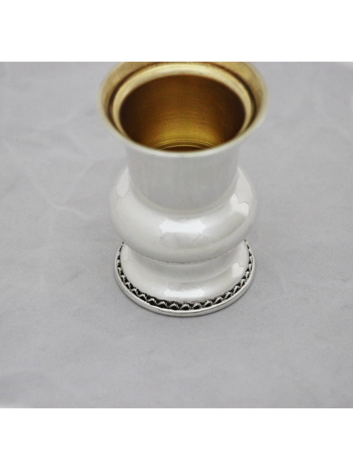 Petite tasse de kiddouch en argent sterling élégante, cadeaux de Pâque, J israélien