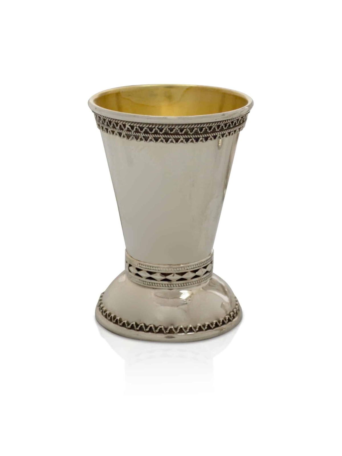 Petite coupe de Kiddouch en argent sterling classique, cadeaux de Pâque, Ju israélien