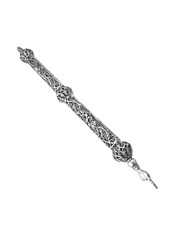 Elegant Filigree Mid Size Sterling Silver Torah Po , Passover Gifts ,