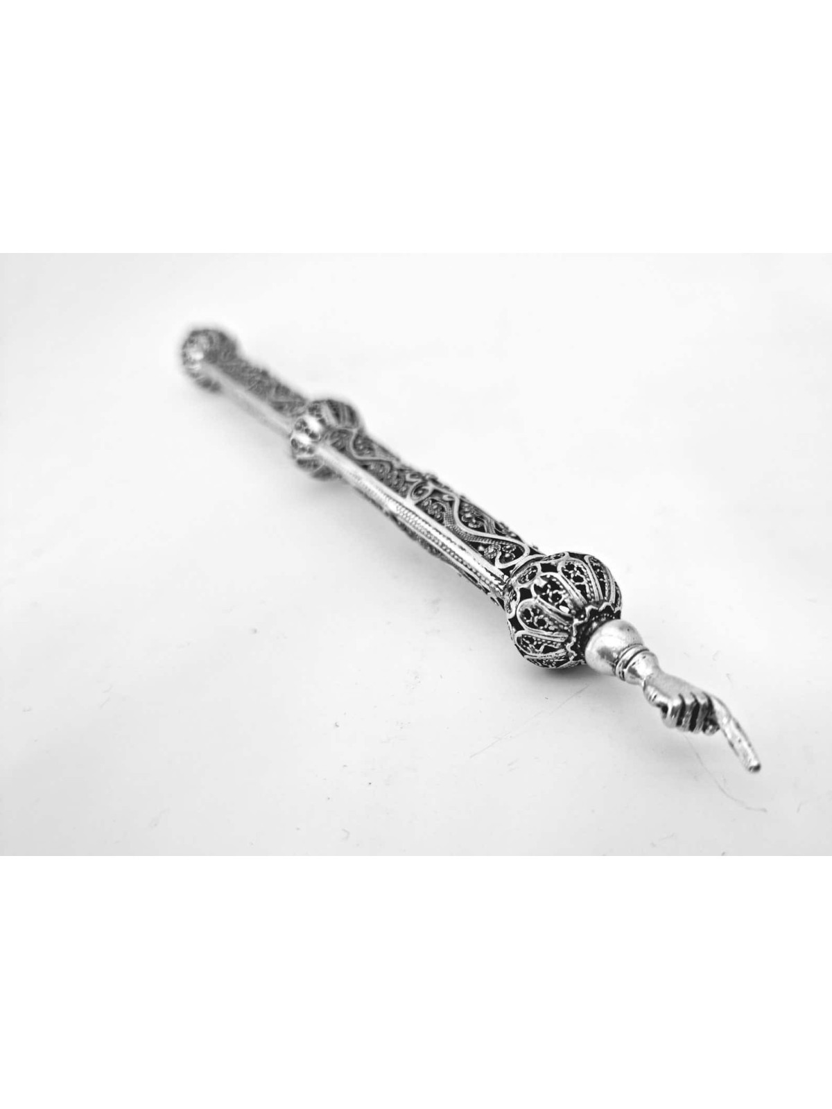 Élégant filigrane de taille moyenne en argent sterling Torah Po , cadeaux de Pâque ,