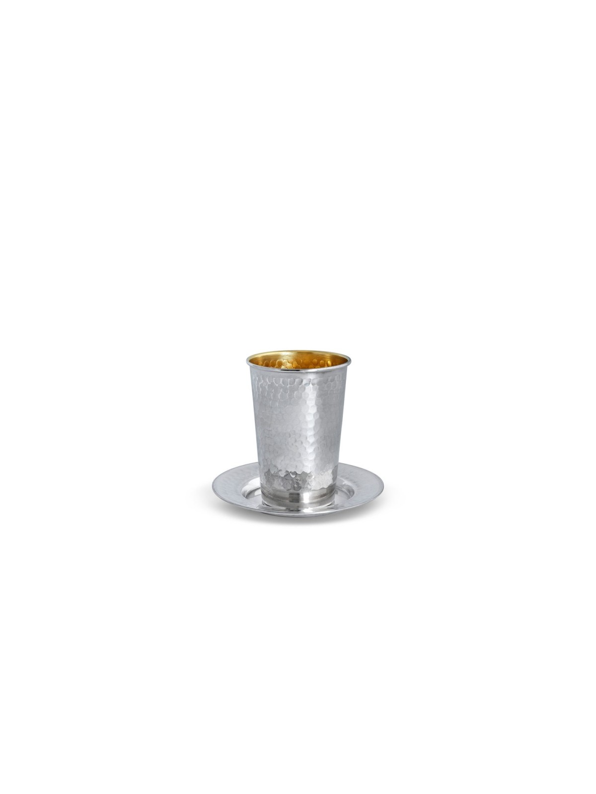 Coupe de Kiddouch martelée de taille moyenne en argent sterling, cadeaux de Pâque, Isra