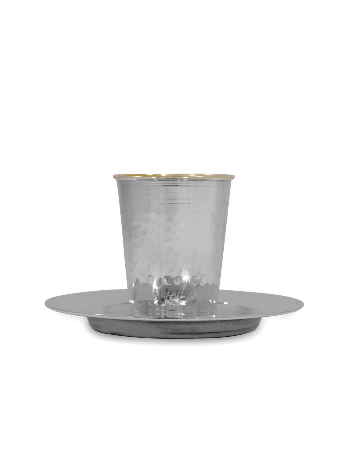 Coupe de Kiddouch martelée de taille moyenne en argent sterling, cadeaux de Pâque, Isra