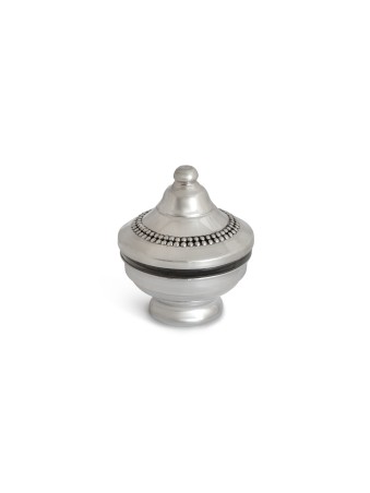 Honey dish made of Sterling silver with delicate B , Tu B'Av Gifts , I