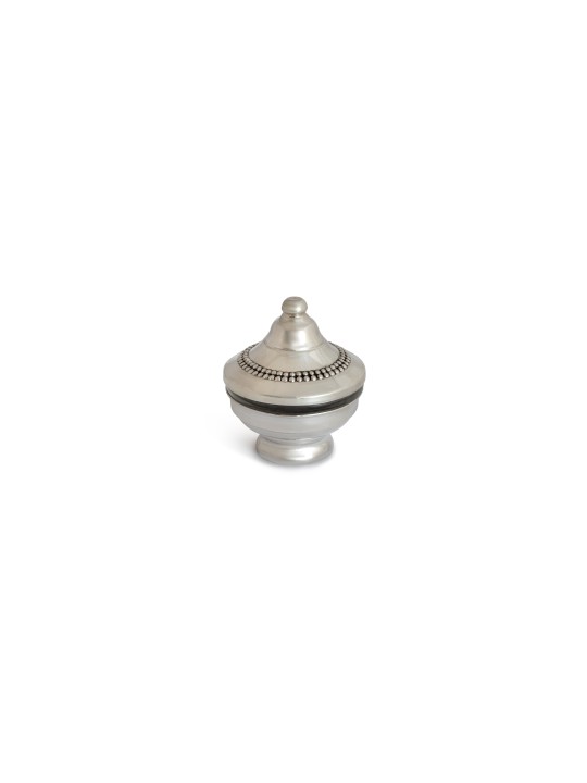 Honey dish made of Sterling silver with delicate B , Tu B'Av Gifts , I