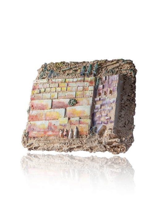 Sculpture en béton du mur occidental de Holly, cadeaux de mariage juifs, israélien