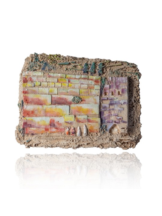 Sculpture en béton du mur occidental de Holly, cadeaux de mariage juifs, israélien