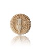 Révolte de Bar Kochba - Sculpture de bouton en argent, Shalom Sofer, Jud israélien