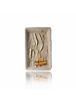 Modern Judaica Sculpture - "Jerusalem in the Flame , Shalom Sofer , Is