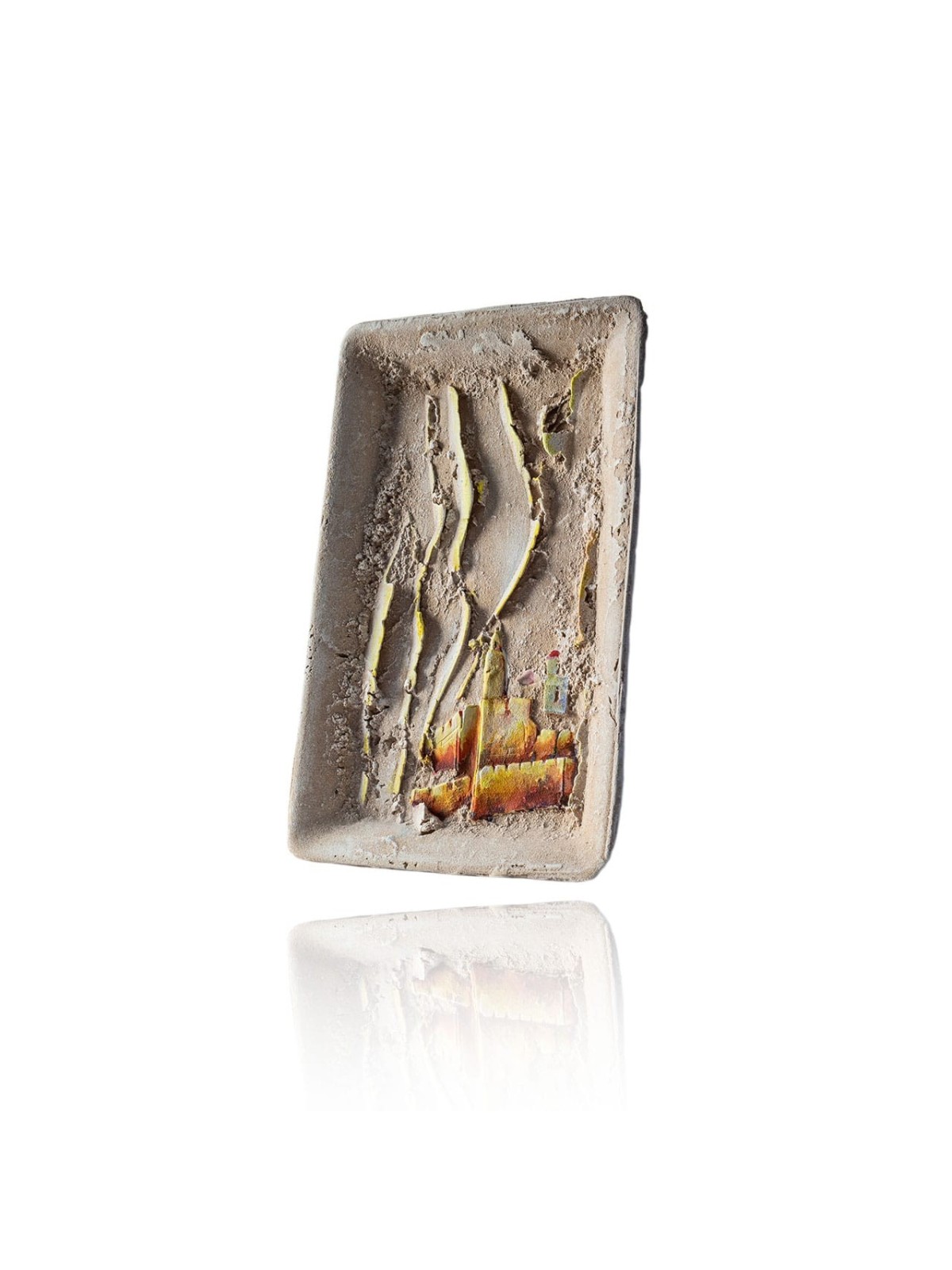 Sculpture Judaica moderne - « Jérusalem dans la flamme, Shalom Sofer, est