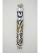 Étui Mezouza coloré unique en argent sterling, pour rouleaux de 7 cm, Israël