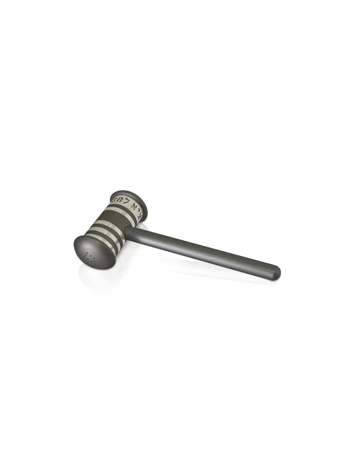 Unique Aluminum Salt and Pepper Gavel , Jewish Housewarming , Israeli