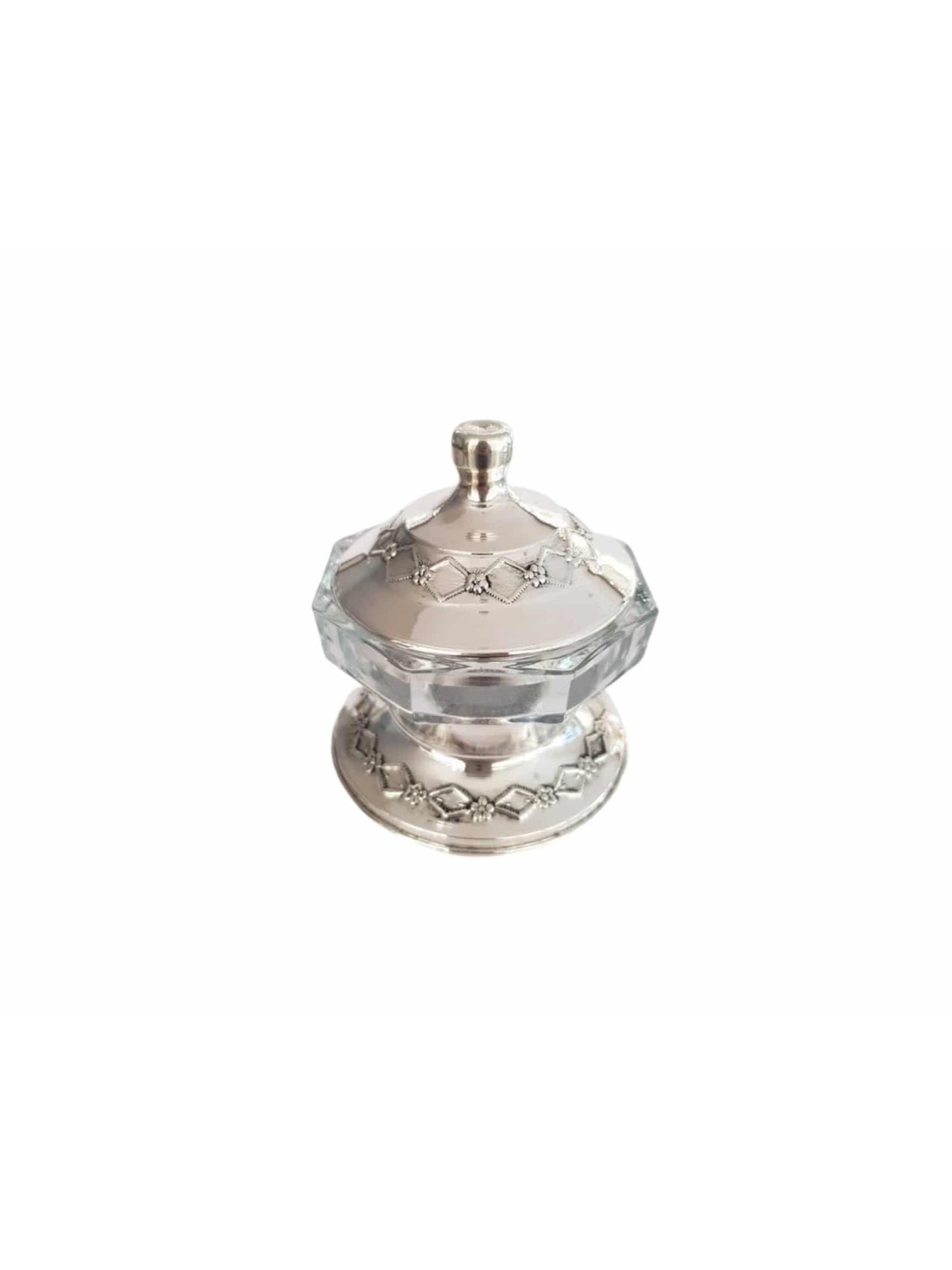 Superbe plat de miel en argent pour Rosh Hashanah Holid , Tu B'Av Gifts , I