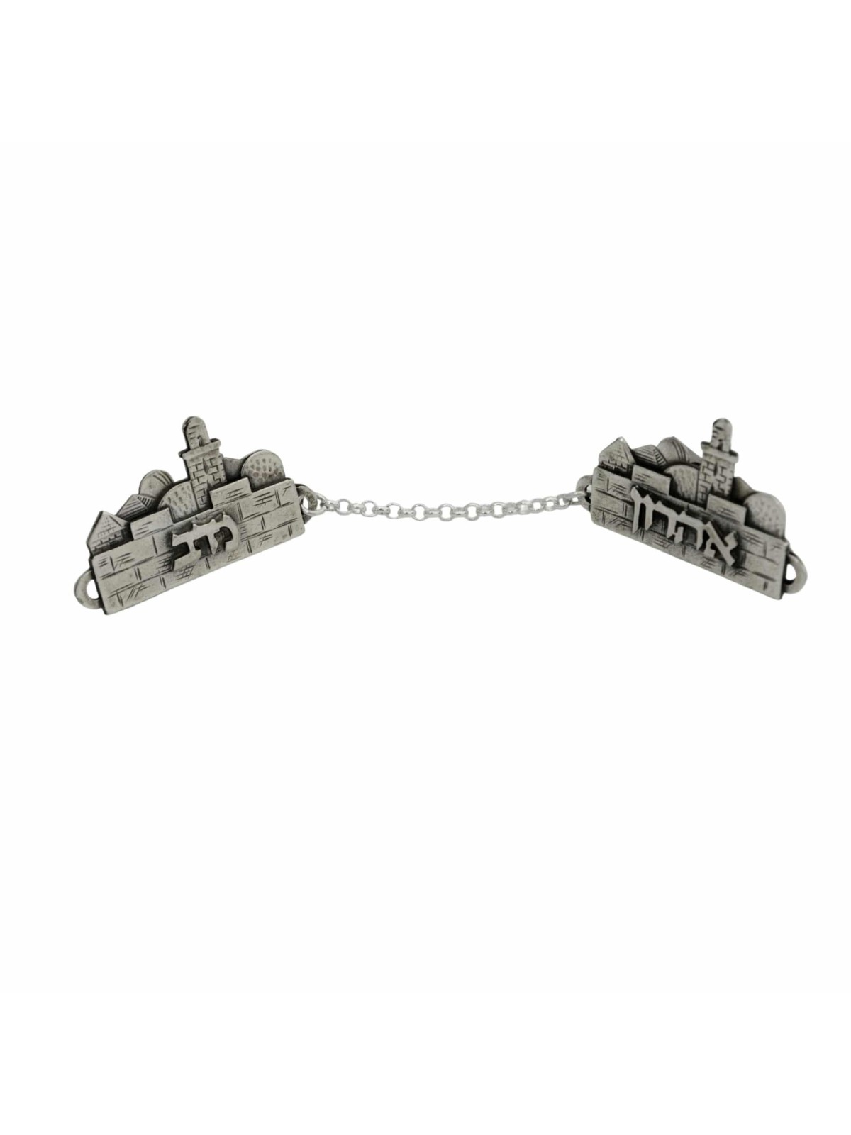 Personalized Tallit Clips Tower of David Design , Tallit Clips , Israe
