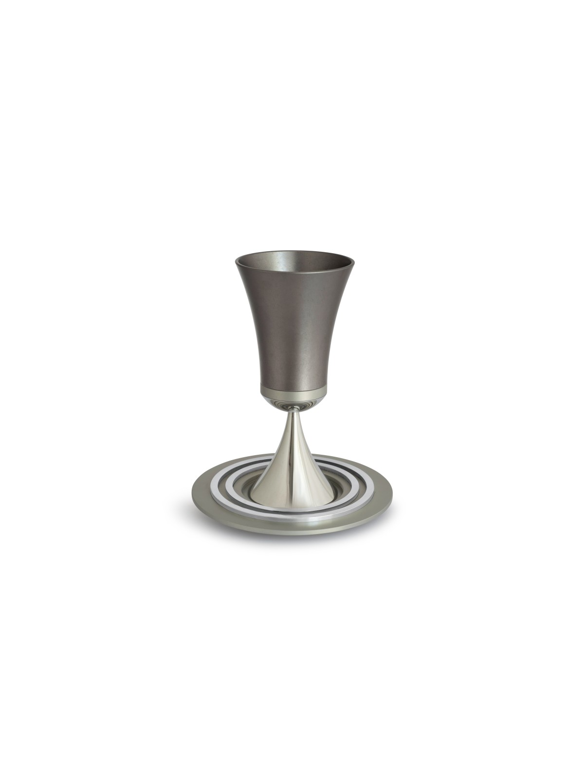 Ensemble de personnalisation en aluminium de Kiddush, tasses de Kiddush modernes, J israélien