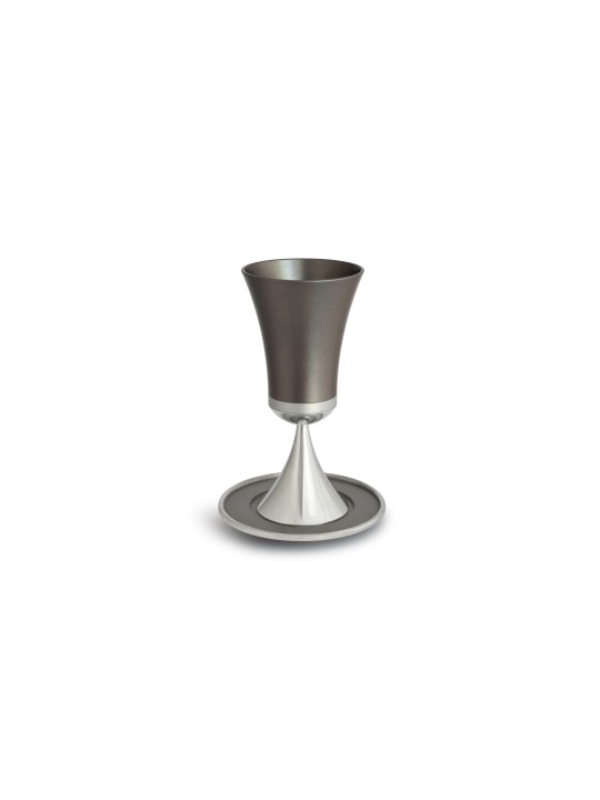 Ensemble de personnalisation en aluminium de Kiddush, tasses de Kiddush modernes, J israélien