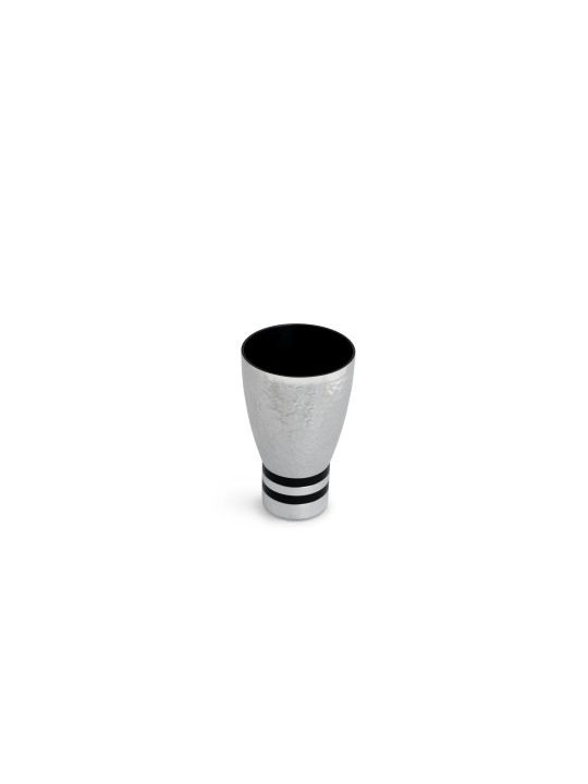 Tasse élégante martelée moderne personnalisée de Kiddush, tasses modernes de Kiddush