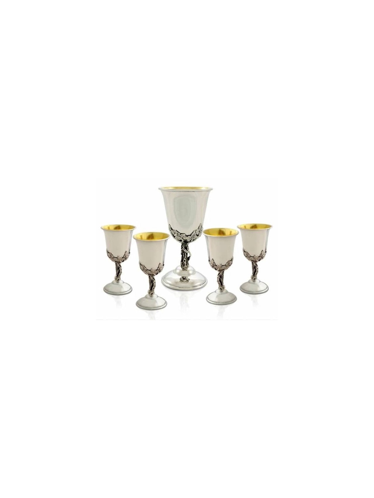 Nature Inspired Sterling Silver Small Kiddush Cup  , Passover Gifts ,