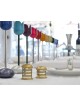 Salt and Pepper Aluminum Tableware with Shiny Ring , Jewish Housewarmi