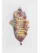 Floral coloré unique « Main de Fatima », Hamsa Wall Art, Jud israélien