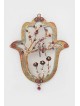 Hamsa coloré creux unique avec la décoration d'arbre, Gif de mariage juif