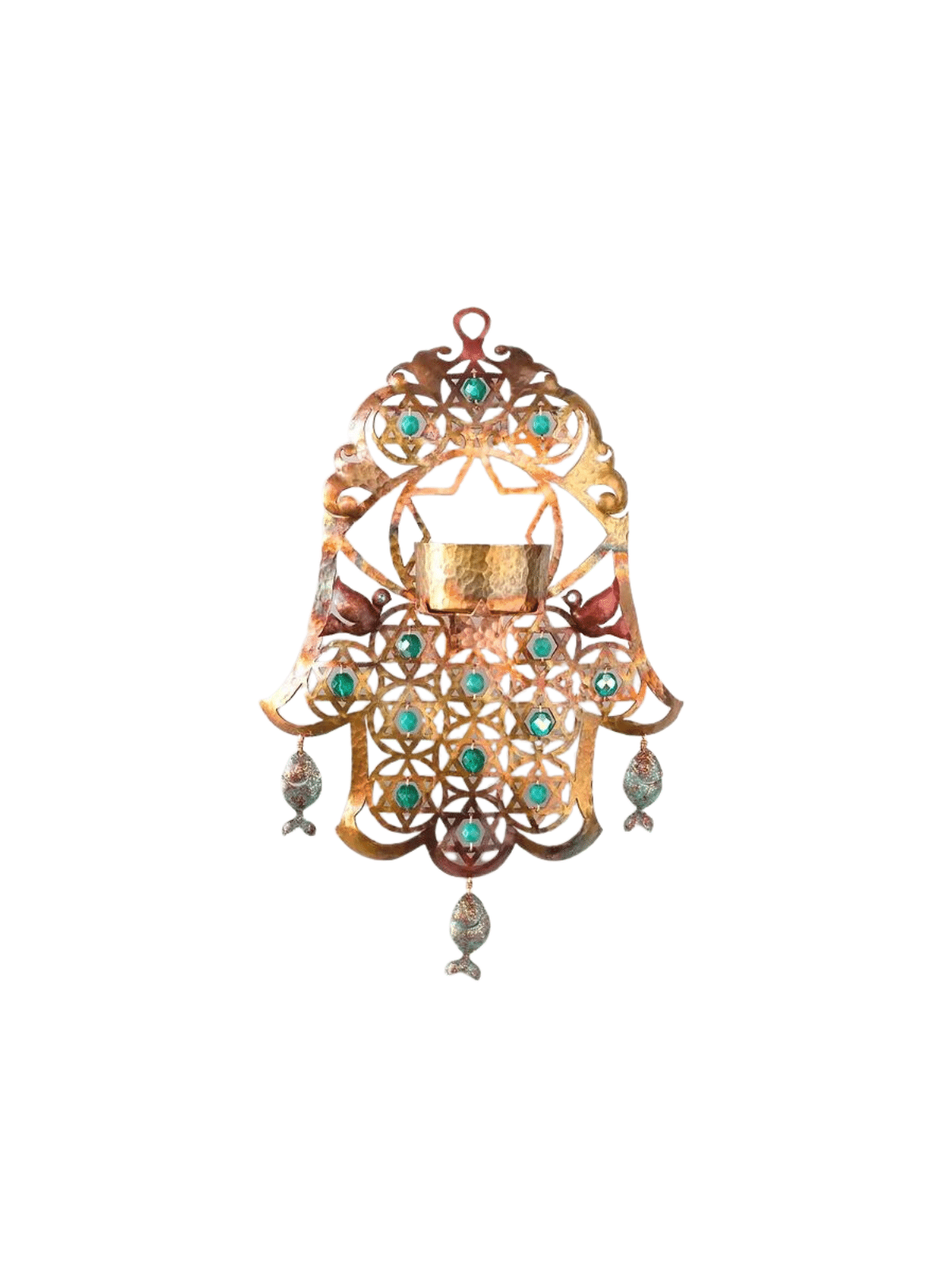 Grand chandelier et étoiles de David Hamsa Wall Ha , Hamsa Wall Art ,