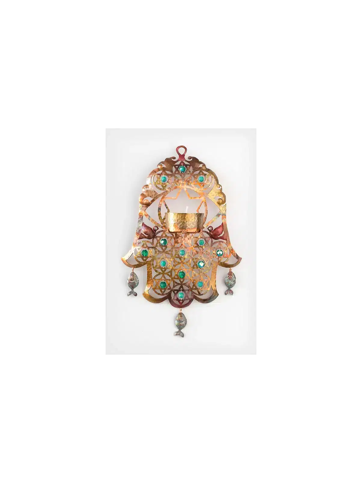 Grand chandelier et étoiles de David Hamsa Wall Ha , Hamsa Wall Art ,