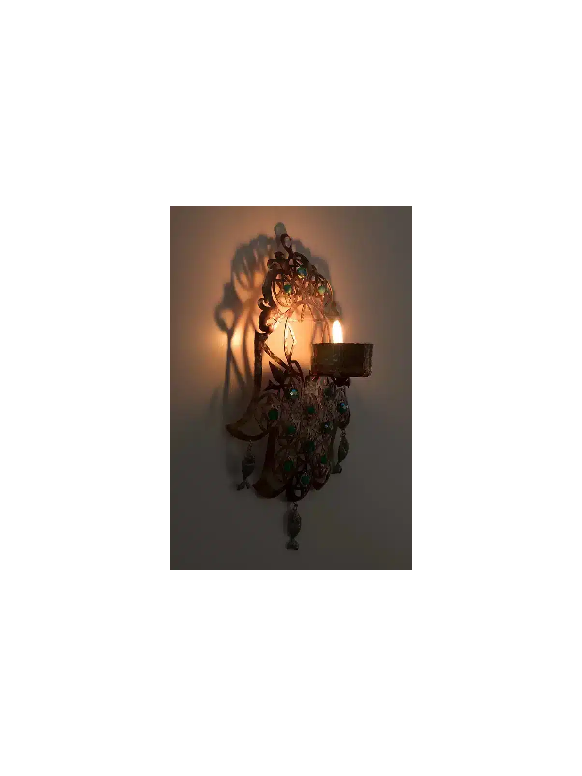 Large Candlestick and Stars of David Hamsa Wall Ha , Hamsa Wall Art ,