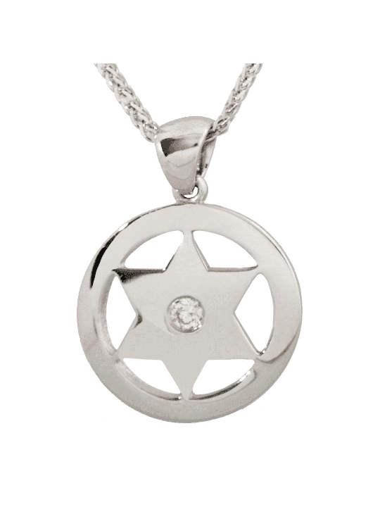 Yellow Gold Star of David Small Pendant , Add 14K Chain , Israeli Juda